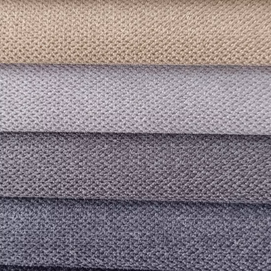 Tecido de linho 100% poliéster para sofá e têxteis para o lar